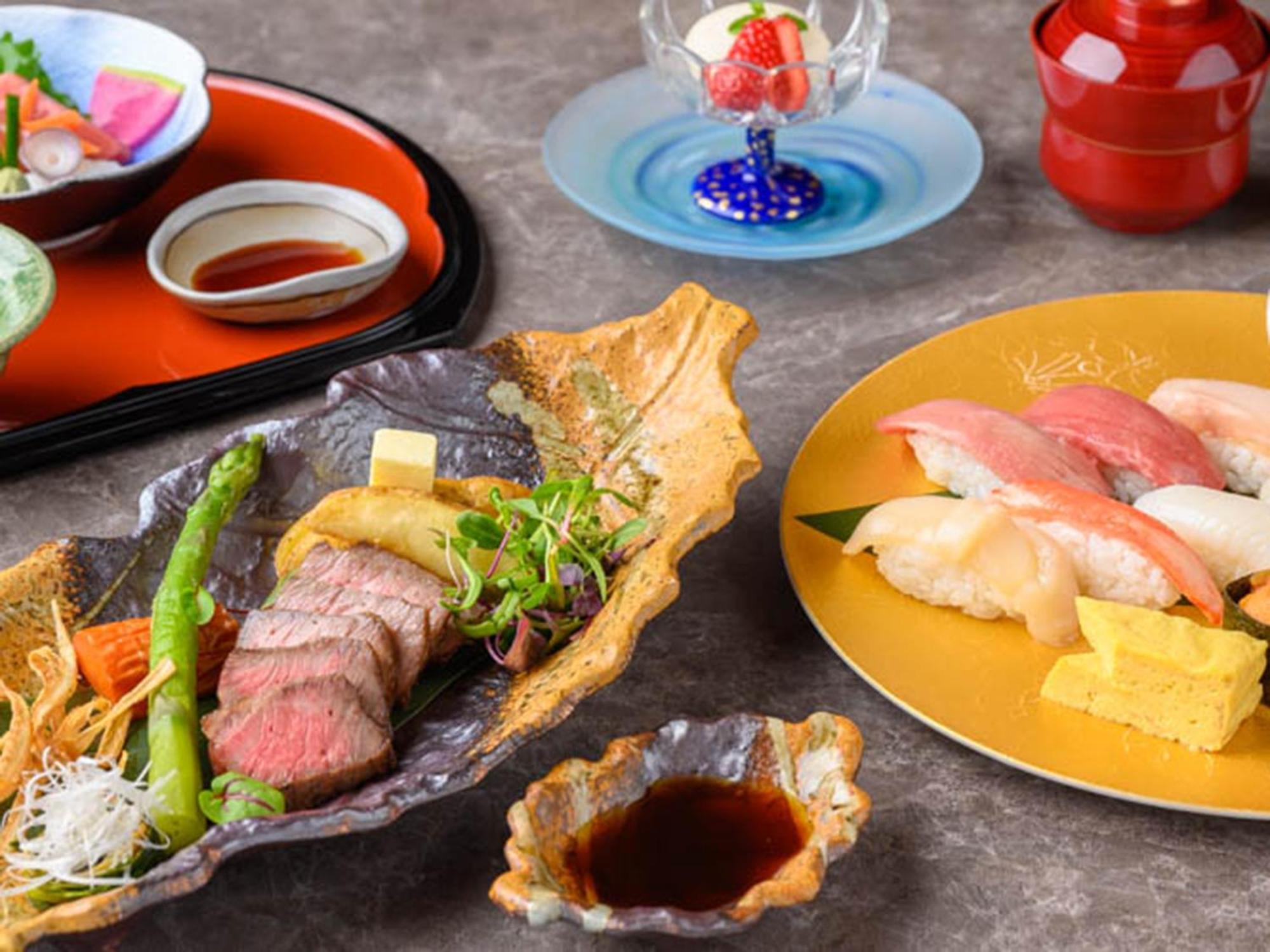 Shin Furano Prince Hotel Zewnętrze zdjęcie A selection of Japanese cuisine
