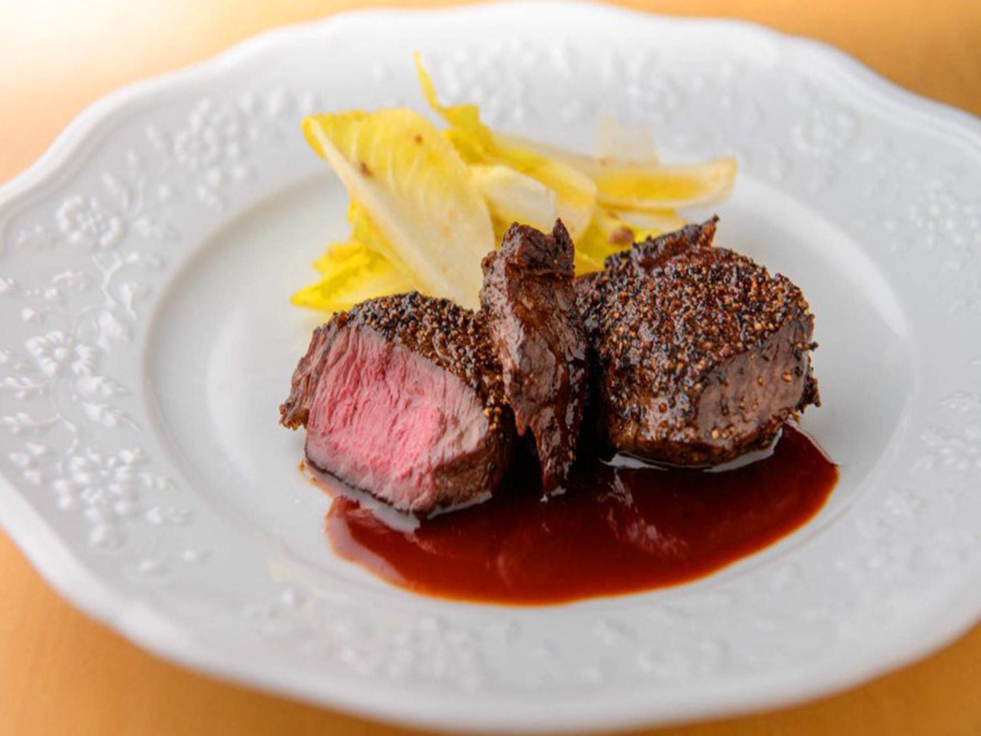 Shin Furano Prince Hotel Zewnętrze zdjęcie A steak prepared using the dry-aging technique
